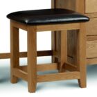 Marlborough oak single dressing table stool