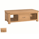 Treviso Oak large coffee table with drawer