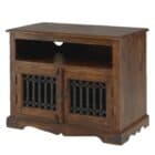 Jali large square tv cabinet