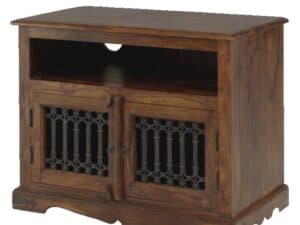 jali large square tv cabinet