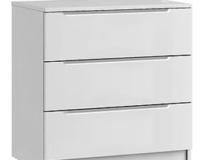 Genoa gloss 3 drawer midi chest