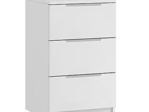 Genoa gloss 3 drawer bedside