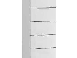 Genoa gloss 5 drawer narrow chest