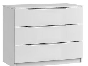 Genoa gloss 3 drawer chest