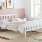 Oxford white bed frame