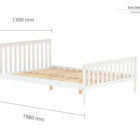 Oxford white bed frame