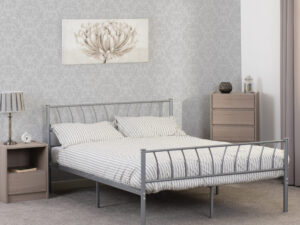 Harley double metal bed frame