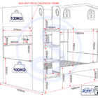 Hector bunk bed with small double bed