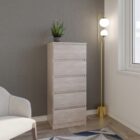 Malvern 5 drawer narrow chest