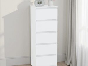 Malvern 5 drawer narrow chest
