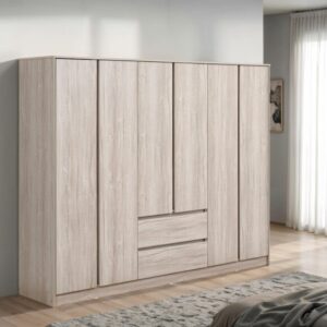 Malvern 6 door 2 drawer wardrobe