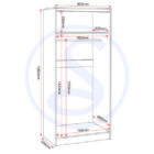 Malvern 2 door wardrobe