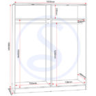 Malvern 4 door wardrobe