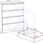 Malvern 4 drawer chest