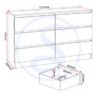 Malvern 6 drawer chest