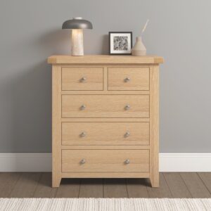 Winchester Oak 3+2 drawer chest