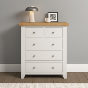 Winchester Oak Painted 3+2 drawer chest