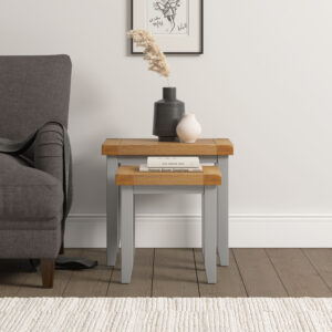 Winchester Oak Painted nest of 2 tables