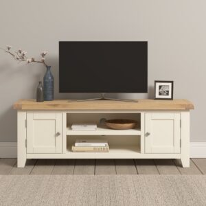 Winchester Oak Painted straight TV unit