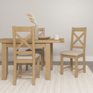 Winchester Oak large extending dining table