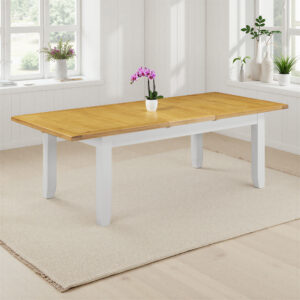 Winchester Oak Painted large extending dining table