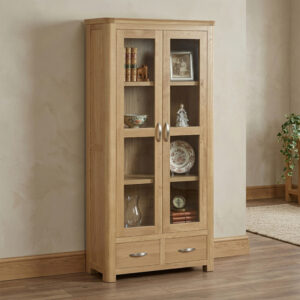 Treviso Oak 2 door high display unit