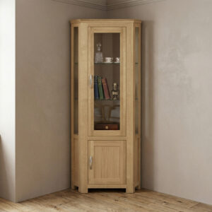 Treviso Oak corner display unit