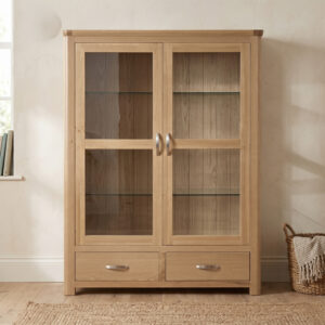 Treviso Oak 2 door low display unit