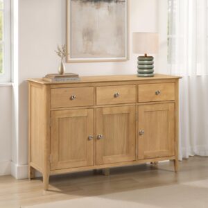 Cotswold Oak 3 door 3 drawer sideboard
